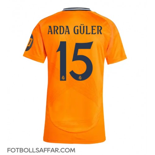 Real Madrid Arda Guler #15 Bortatröja Dam 2024-25 Kortärmad